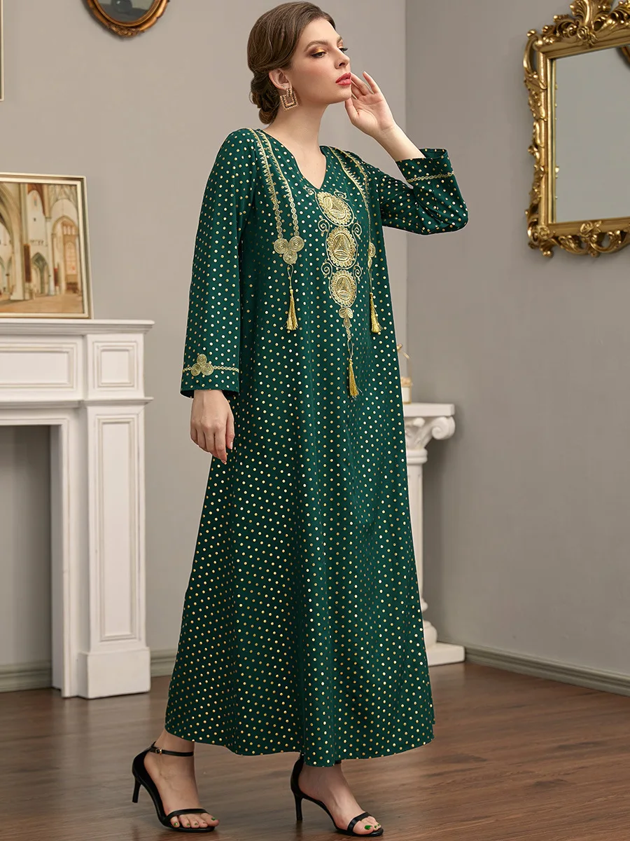 Eid Mubarak Eid Abaya Dubai Turkey Islam Muslim Long Arabic Dress Modest Kaftan Robe Musulmane Longue Morocco Dresses for Women