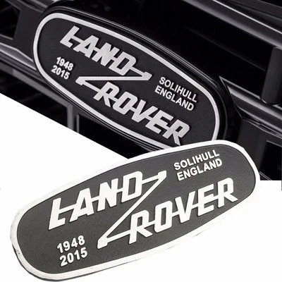 

Металлическая Эмблема передней решетки автомобиля 3D для Land Rover SOLIHULL английского логотипа Defender 2015, автомобильный значок, декоративная наклейка, аксессуары