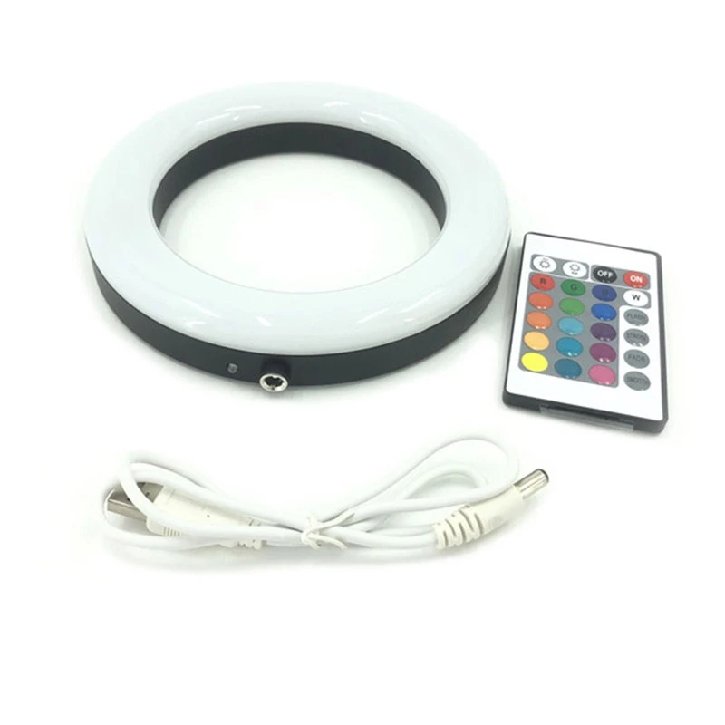 

Hookah Shisha LED Light RGB Round Plate 160MM Narguile Nargile Accessories Festive Party Decoration With Remote Control