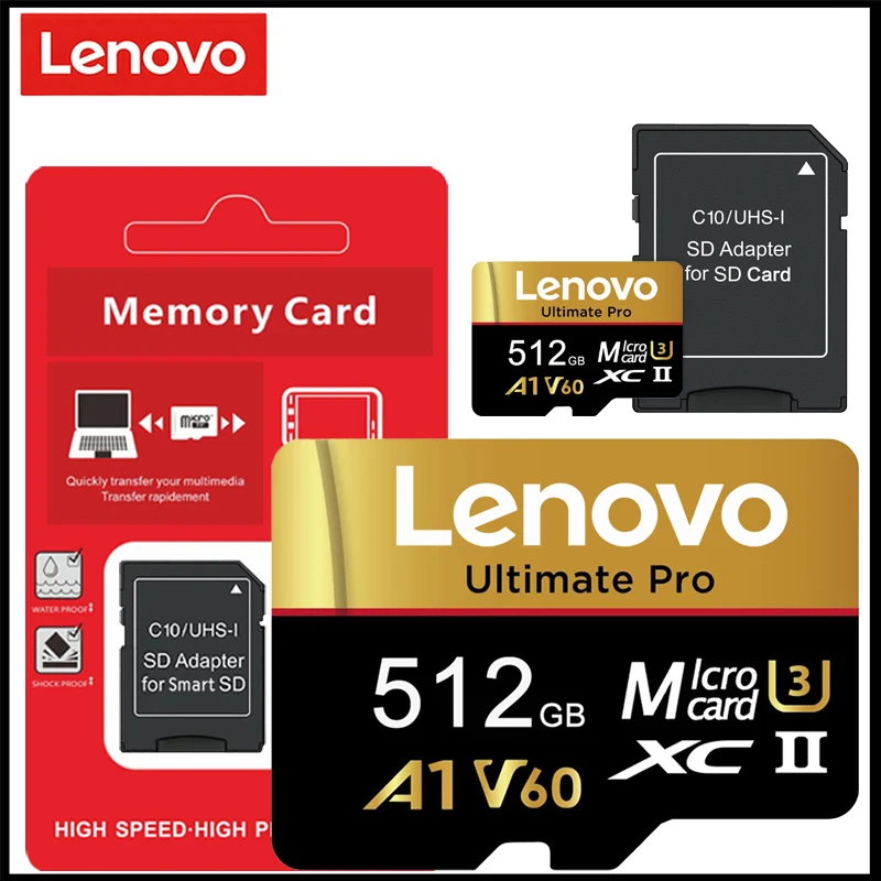 Фото Оригинальная карта памяти Lenovo High Endurance Micro SD V60 U3, поддержка 4K Full HD, TF-карта 512 ГБ, совместима с Nintendo Switch и камерами. №5