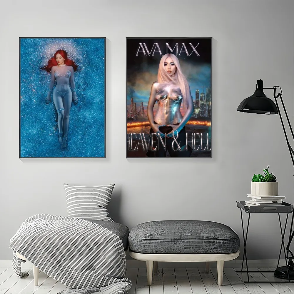Фото Певица Ava Max Diamonds Dancefloors плакат настенная живопись подходит для гостиной спальный декор домашние подарки маленький №1