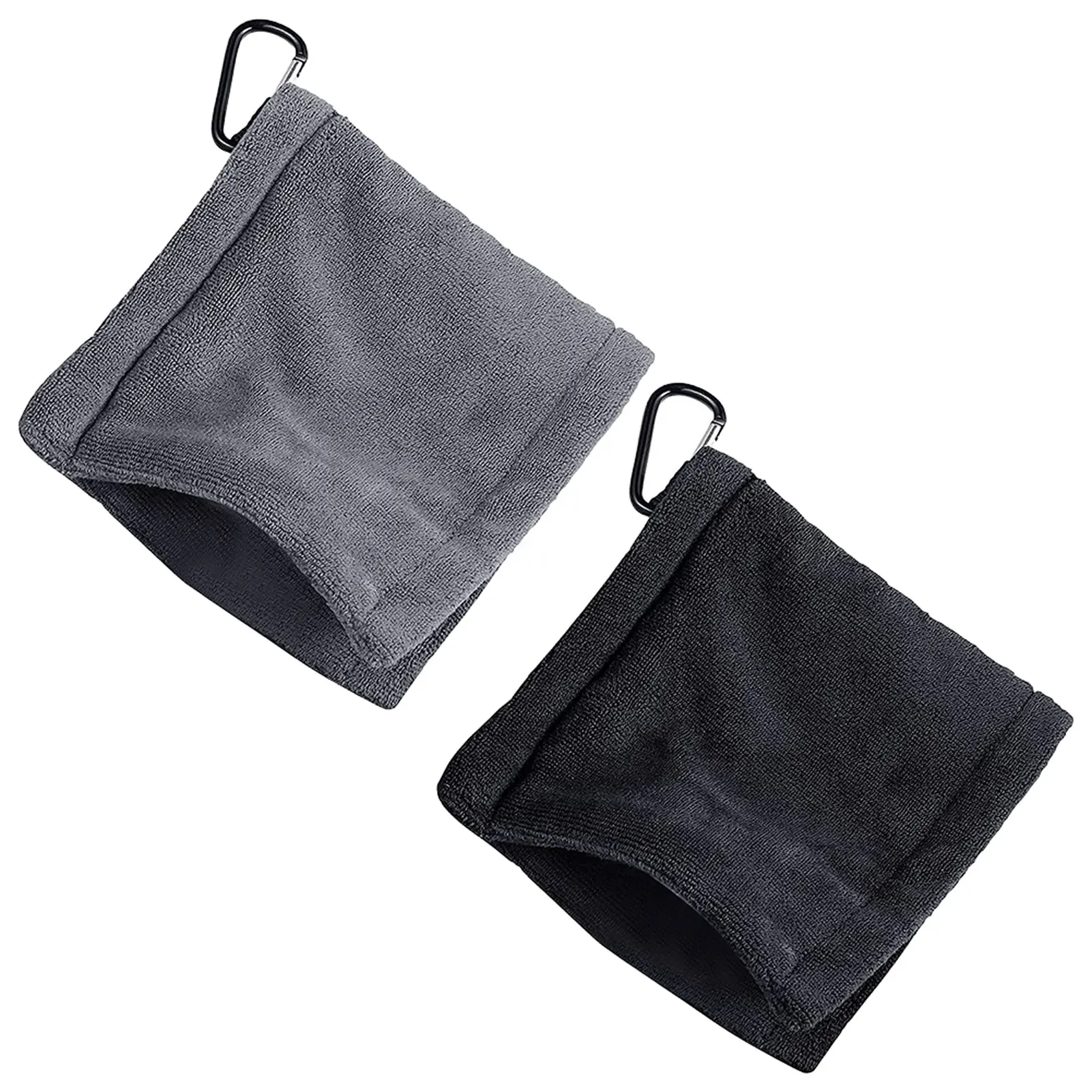 

2pcs Accessories Soft Microfiber With Snap Hook Club Cleaning Reusable Head Groove Golf Towel Portable Ball Sports Gym Outdoor