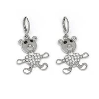 kharisma zircon cute bear pendant drop earring jewelry accessories for women fashion wedding gift