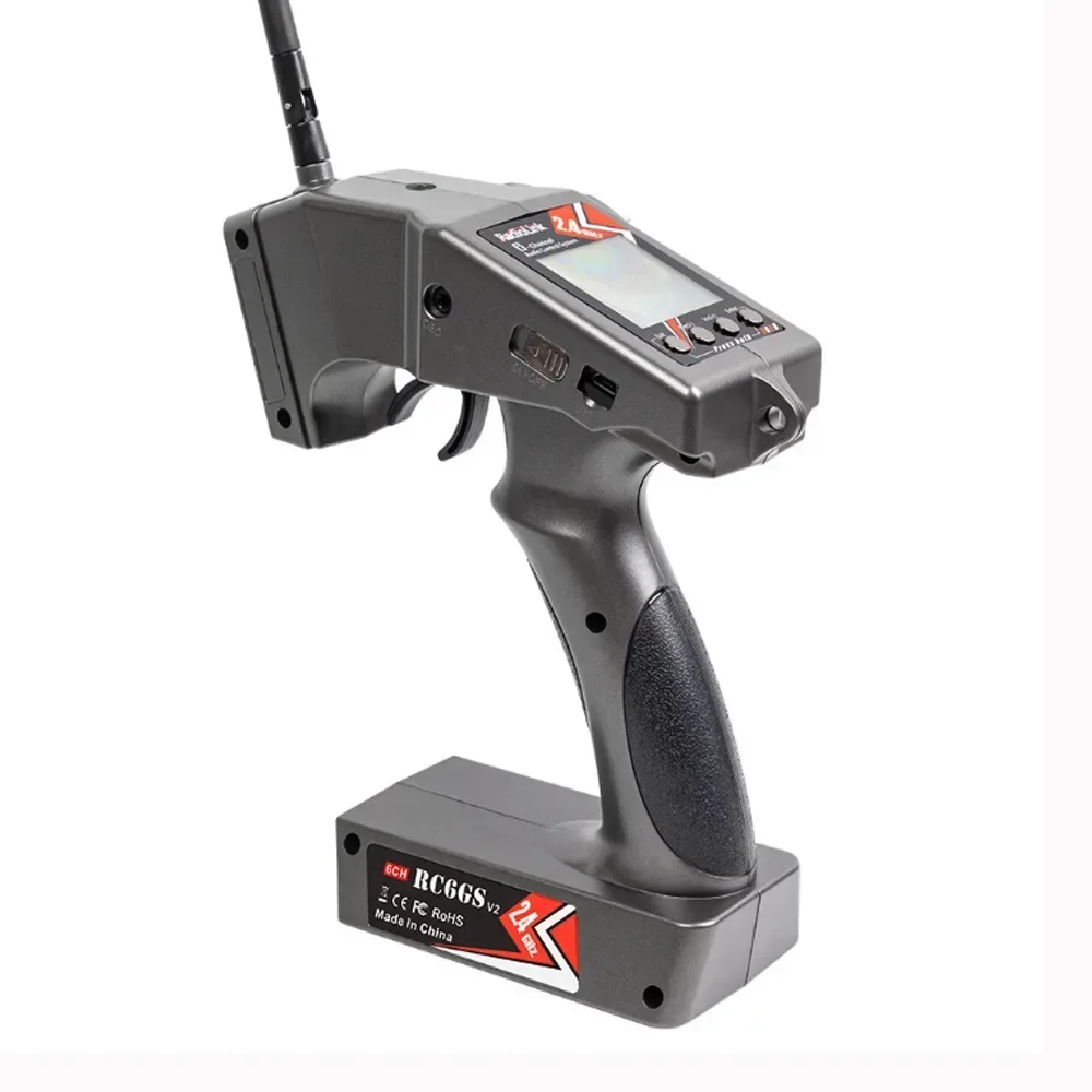 Фото Radiolink RC6GS V3 2,4G 7-канальный радиопередатчик с приемником R7FG гироскопическая телеметрия для радиоуправляемого автомобиля, лодки №3