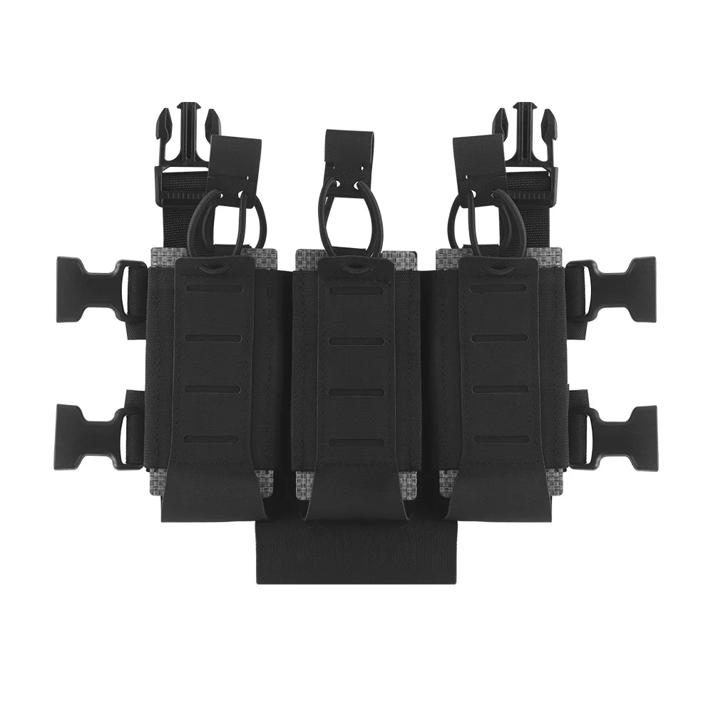 Фото OPHIDIAN WG DIY Многофункциональный подсумок для ружья, пистолета, пистолета-пулемета с тройным отделением для магазинов, креплением на липучке и держателем для инструментов. №5