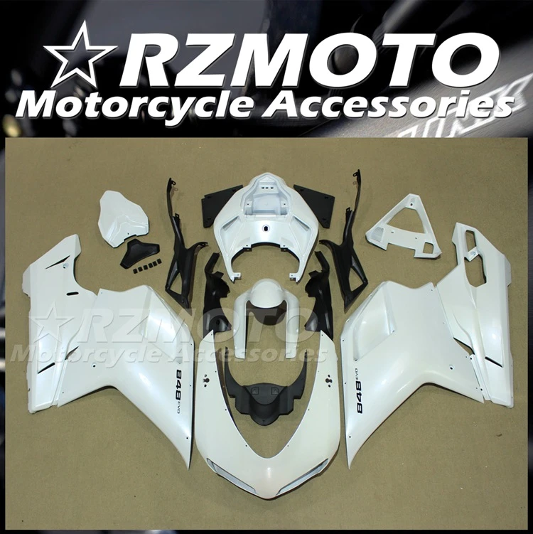 

Injection Mold New ABS Fairings Kit Fit for Ducati 848 1098 1198 Evo 2007 2008 2009 2010 2011 2012 Bodywork Set White