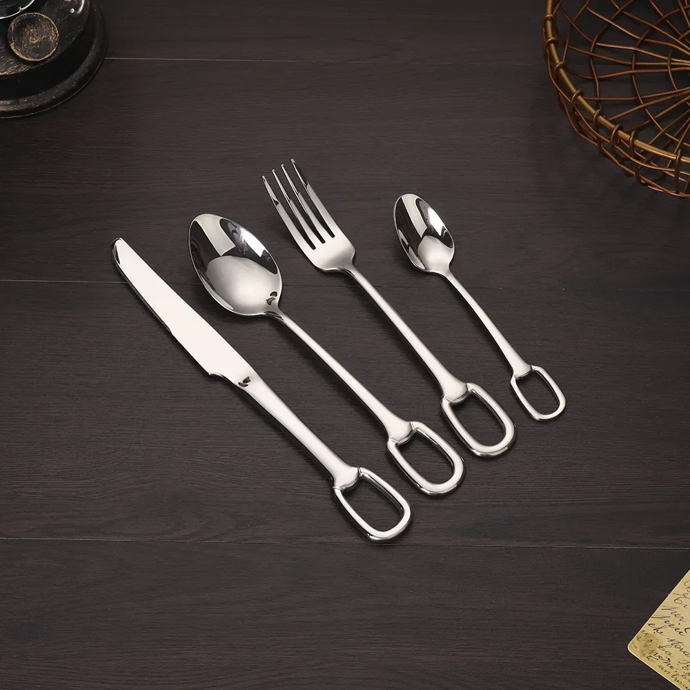 Набор столовой посуды ложка вилка нож набор из 4 предметов