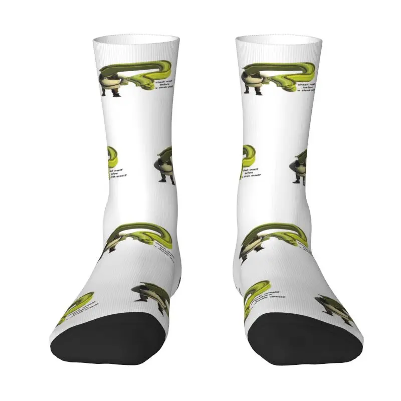 

Funny Men's Shreks Yourself Dress Socks Unisex Breathbale Warm 3D Printed Monster Crew Socks