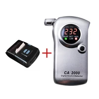 wholesale professional digital lcd ca2000 breath alcohol tester breathalyzer alcohol tester with printer