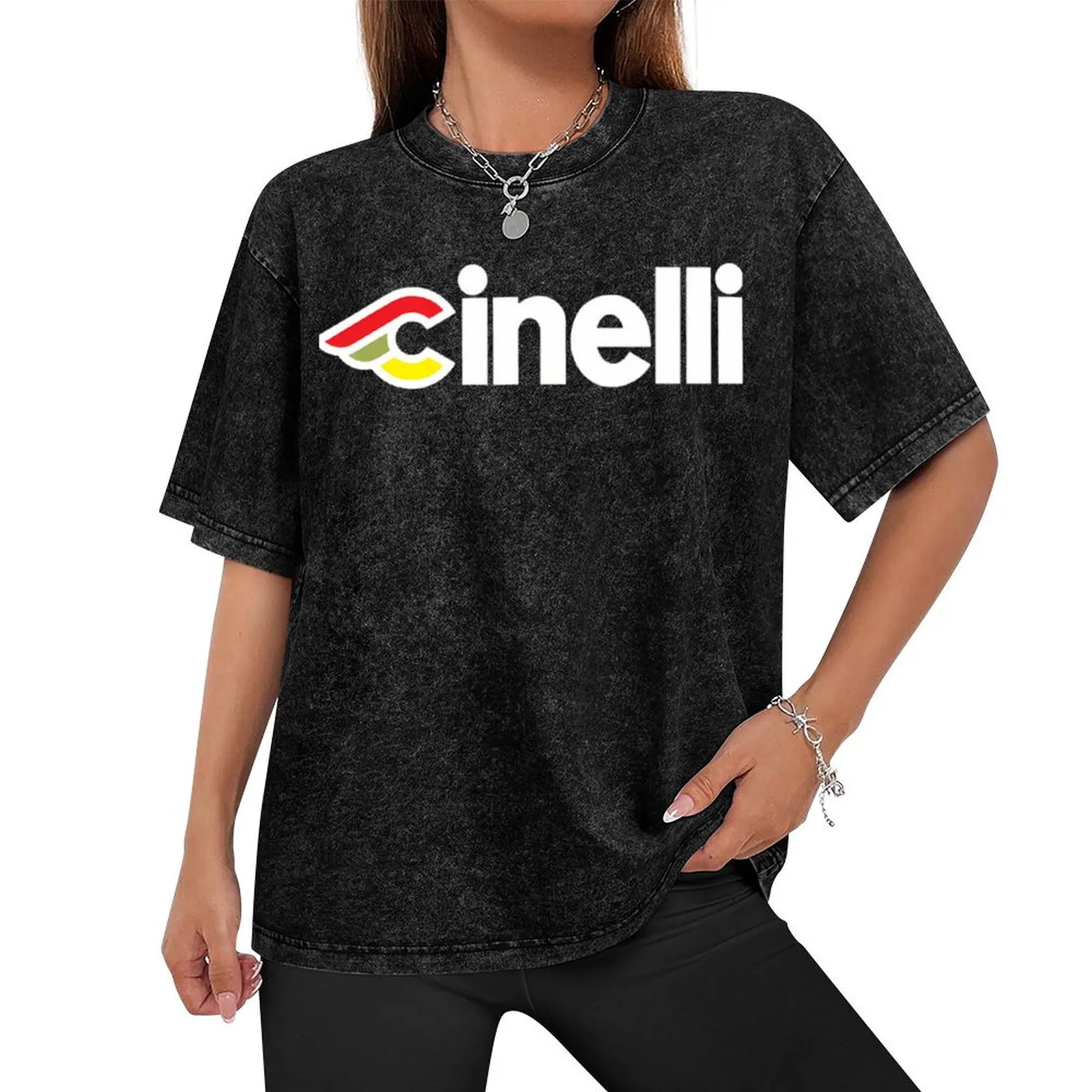 Классическая футболка с логотипом Cinelli Bikes аниме рубашки в стиле для мужчин