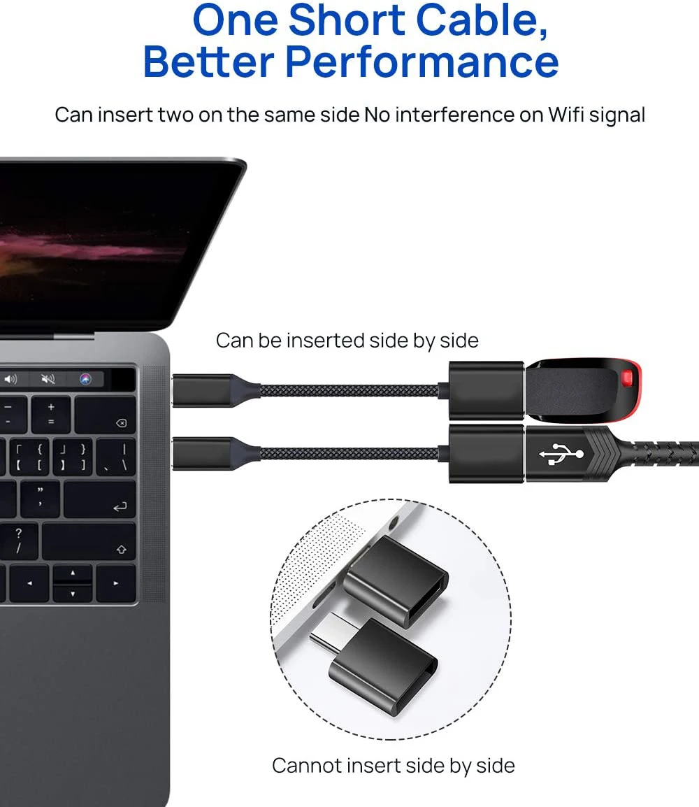 Переходник USB C-USB Type C папа-USB A Мама OTG-кабель адаптер Thunderbolt3-USB для Huawei Xiaomi MacBook Pro/Air |