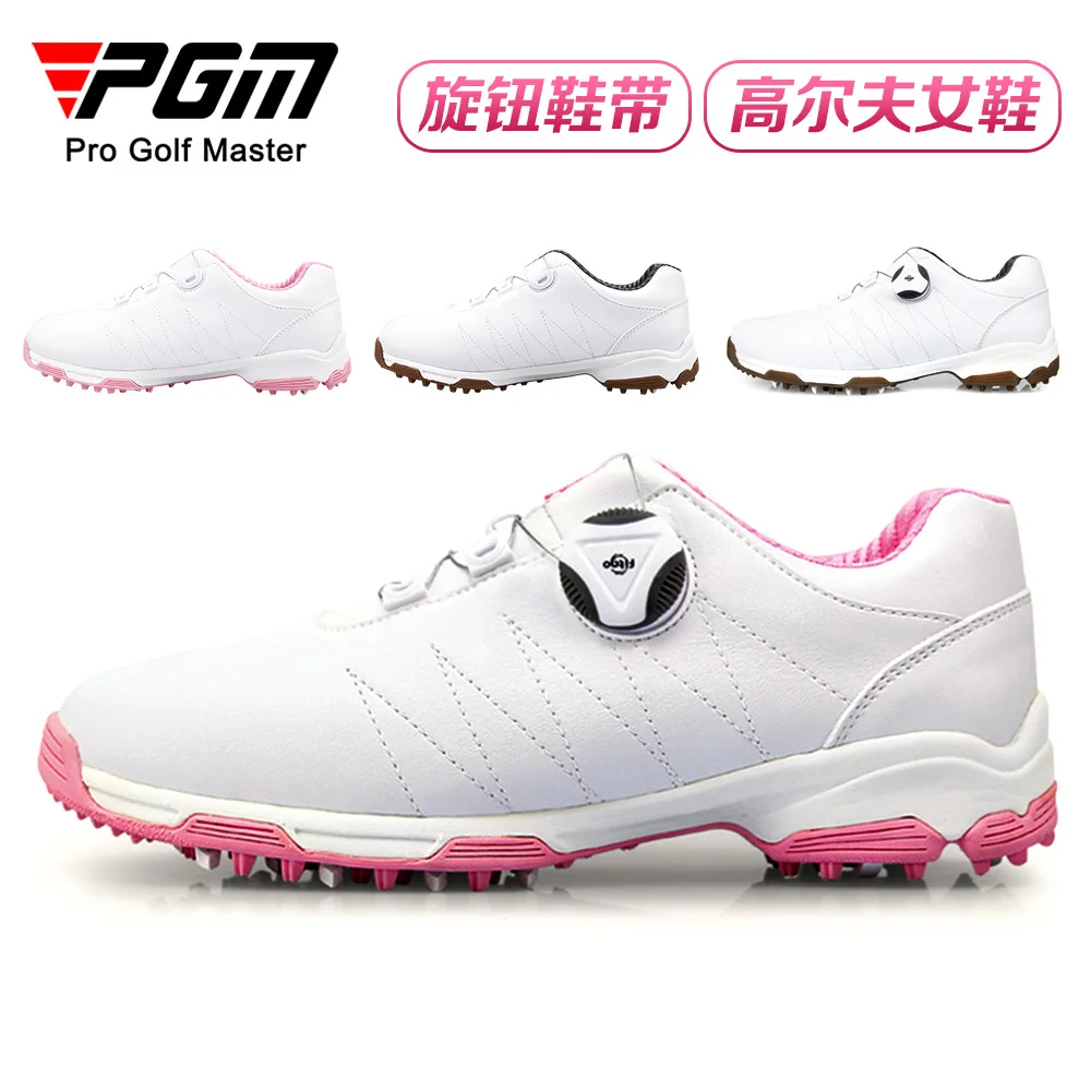 PGM Golf Shoes Women Waterproof Non-slip Microfiber Material Golf Sports Shoes