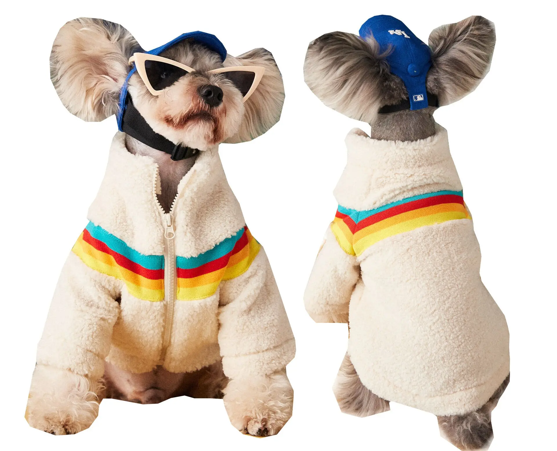 

Autumn and winter Dog clothes trendy warm pet lamb wool coat Schnauzer Bichon Frise Pet Jacket