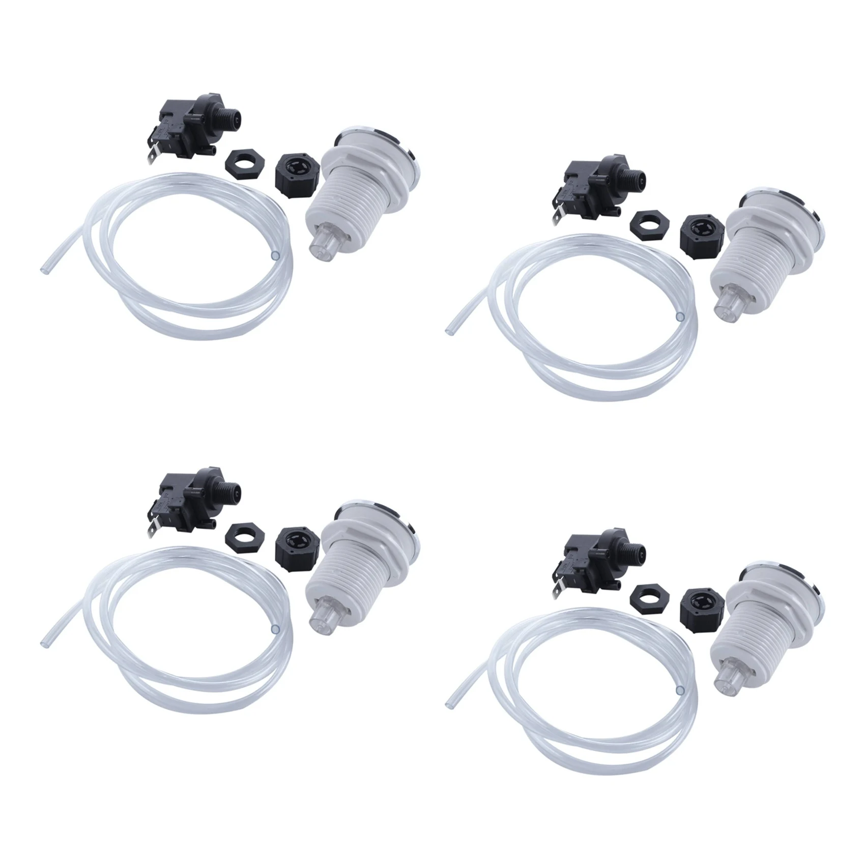 

4X 16A on Off Push Button Switch Jetted Jet for Bath Tub Spa Garbage