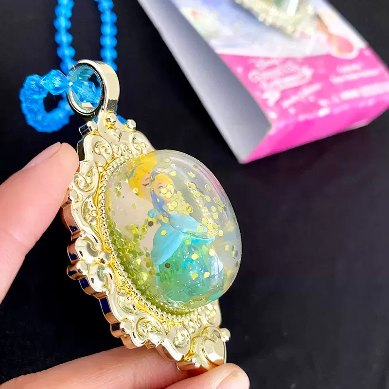 Ювелирные изделия Принцессы Диснея подвеска Снежный шар ожерелье Золушка Ариэль
