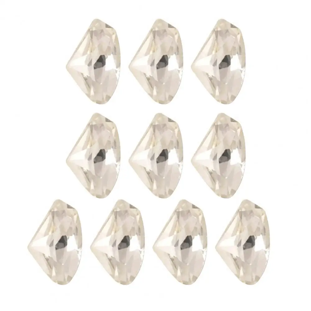 

10 шт. Стразы для дизайна ногтей, деликатные блестящие 3D-эффекты, роскошные украшения для творчества и ногтевого дизайна, разные цвета, страз...