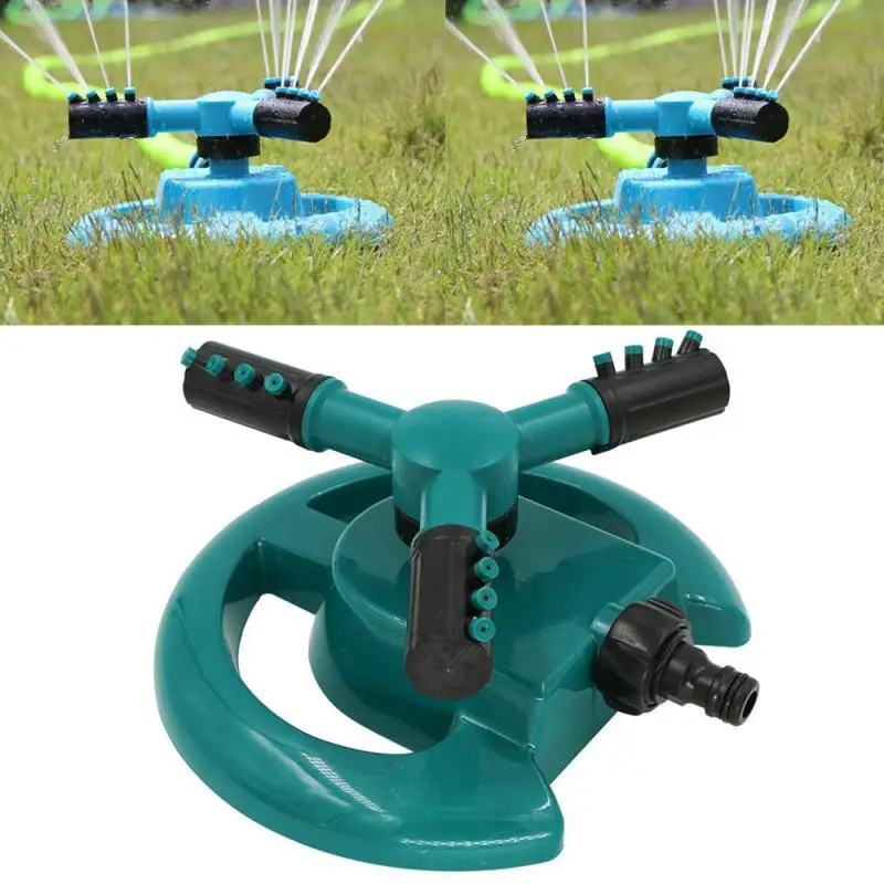 

Rotation Garden Sprinkler Automatic Spray Nozzle Plastic Trident Shape Watering Head Gardening Supplies Water Sprinkler