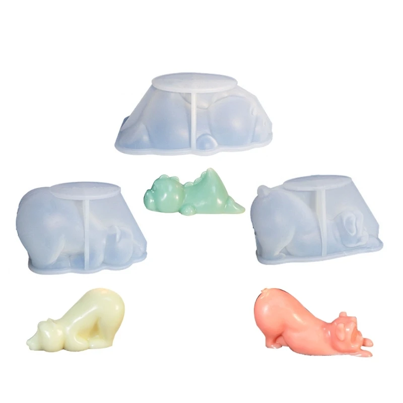 

Силиконовые гипсовые формы «лежачие животные» для торта, «сделай сам», ручные пластыри, украшения для свечи, форма ручной работы, изготовление подарков
