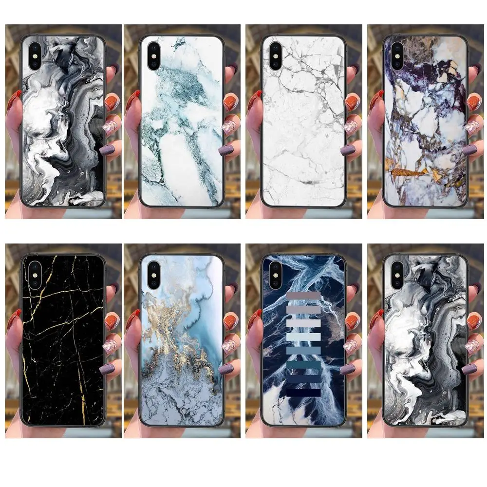 Marble Mobile Phone Bags Shell For Huawei P50 P40 P9 P10 P20 P30 Mini Lite E Lite Pro Plus 5G 2019 Mall