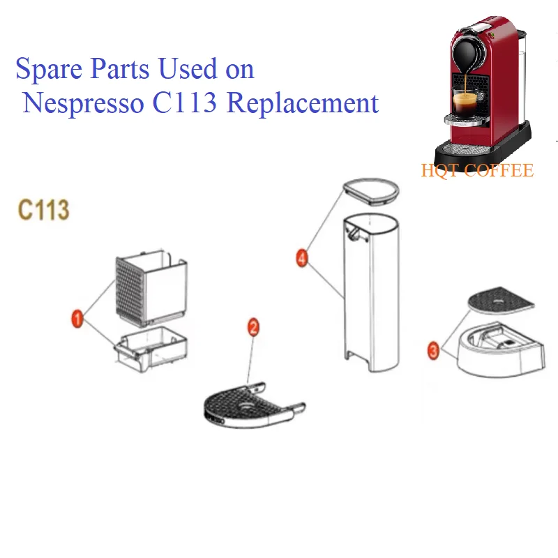 Запасной лоток для капельконтейнер для капсулдержатель капсул для Nespresso Citiz C113, сменные аксессуары (art.: 3920d3f46106e) - 3920d3f46106e