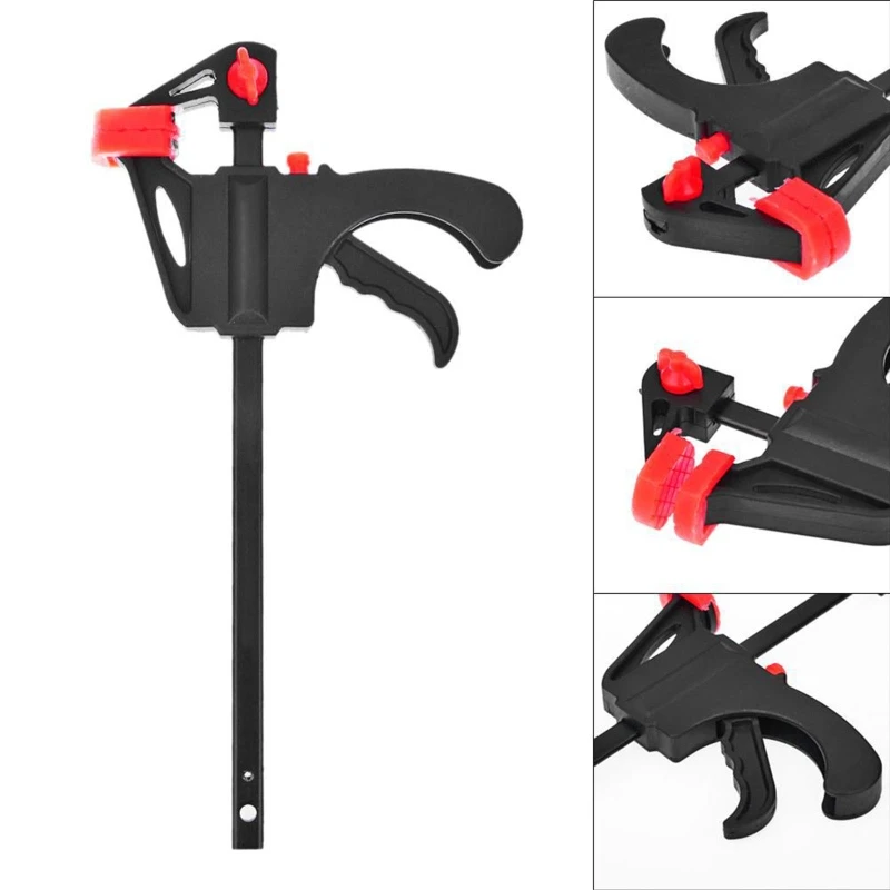 

F Woodworking Clip Durable 4'' Metal F Bar Clamp DIY Hand Gadget Tool for Furniture Manufacturing & Packaging Industry