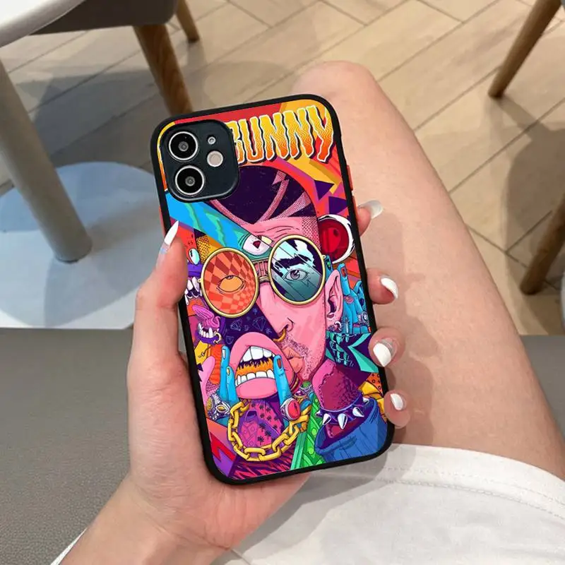 

Yo Perreo Sola Bad Bunny Maluma Phone Case for iPhone 14 11 12 13 Mini Pro Max 8 7 Plus X XR XS MAX Translucent Matte Cover