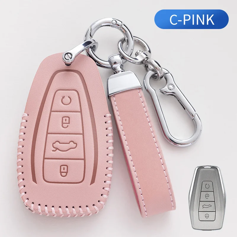 

Кожаный Автомобильный Брелок дистанционного управления в новом стиле, оболочка-держатель для Geely Emgrand X7 EX7 Coolray 2019-2020, аксессуары для автостайлинга