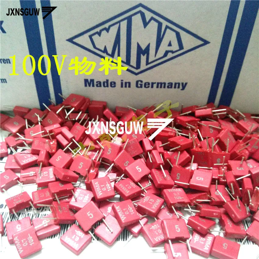 10PCS Germany WIMA MKS2 5MM 1NF 2.2NF 10NF 15NF 22NF 27NF 33NF 39NF 47NF 68NF 100NF 150NF 220NF 330NF 470NF 680NF 100V 63V 104
