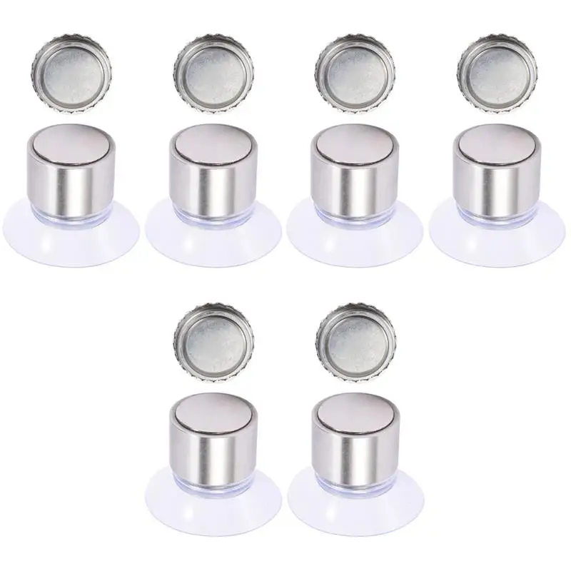 

6 Sets of Strong Magnetic Soap Rack Bathroom Suction Cup Box Creative Magnetic Soap Holders Bathroom Wall Hanging Soap Holders