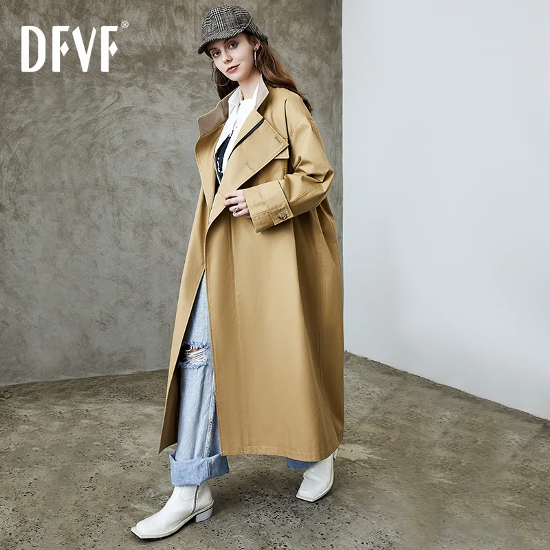 

2022 New High Quality Long Loose Jacket Women's Coat Jacket Women's Trench Coat Women Coat Jackets Trench Coat Tops