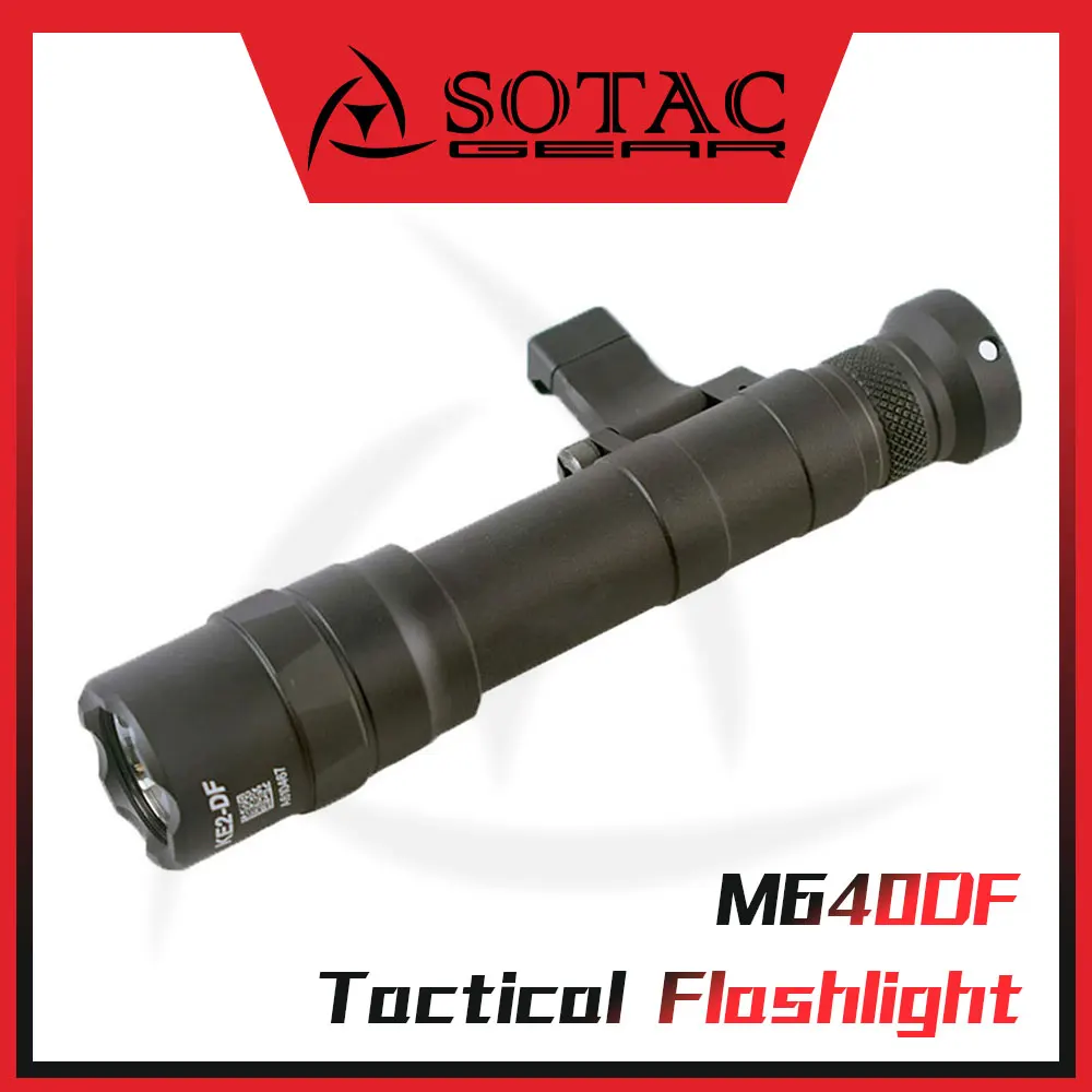 

SOTAC M640DF Scout Light LED Surefir Tactical Weapon Hunting Flashlight Lamp 1400 Lumens Fit 20mm Picatinny Rail