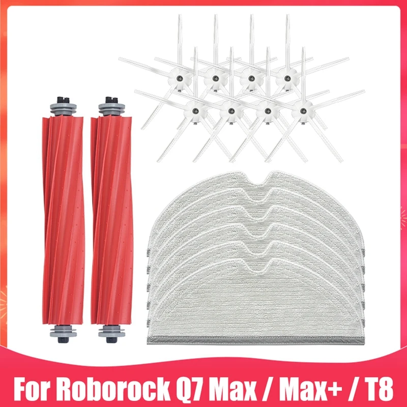 

AD-Replacement Parts Main Side Brush Mop For Xiaomi Roborock Q7 Max / Max+ / T8 Robot Vacuum Cleaner Spare Accessories