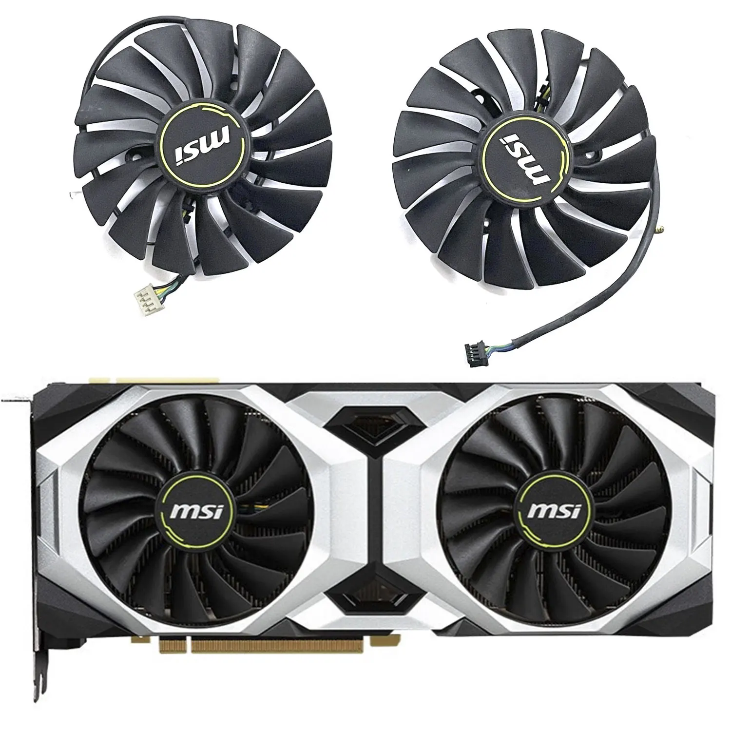 Вентилятор графического охлаждения PLA09215B12H 12 в 0,55 RTX 2080 Ti VENTUS OC для MSI Geforce RTX 2080Ti 2080 вентилятор Супер видеокарты