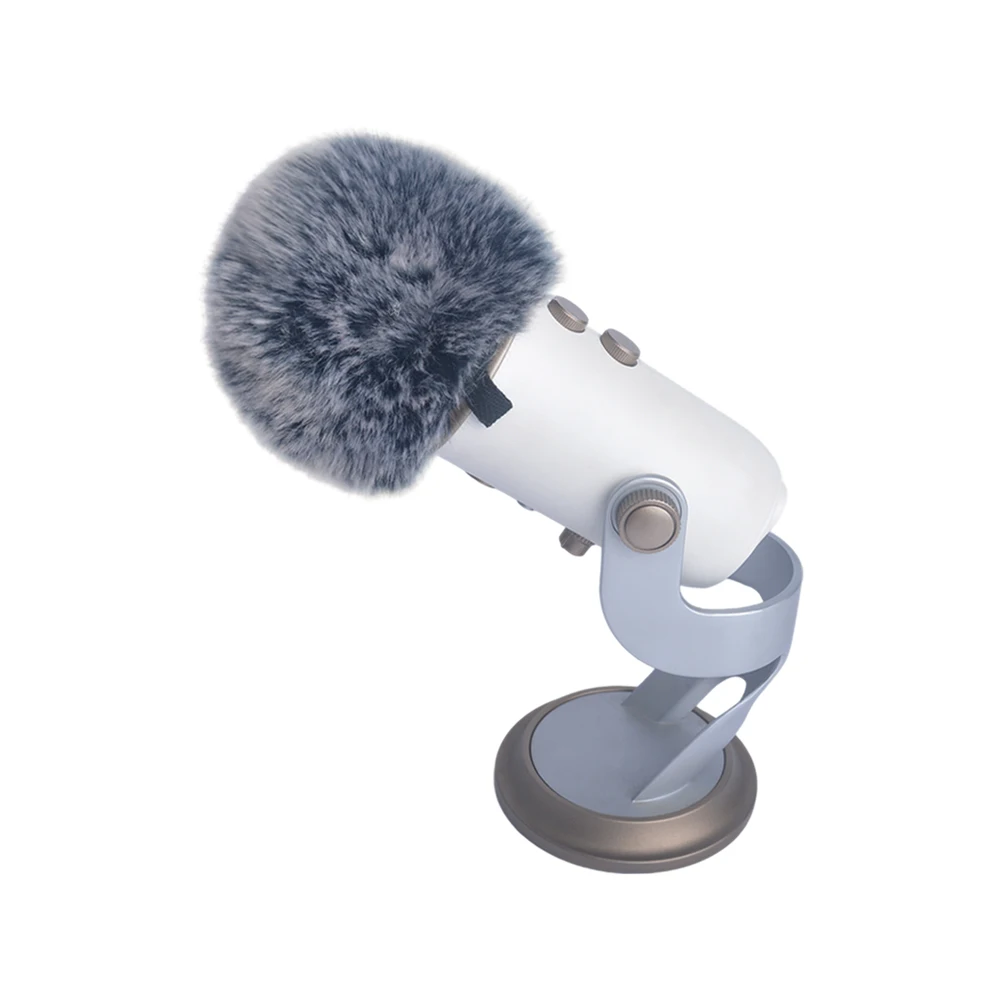 Фото Ветрозащитный чехол из искусственного меха для микрофона Blue Yeti с поролоновым фильтром-поп-фильтром и ветрозащитной пеной Blue Mantis №2