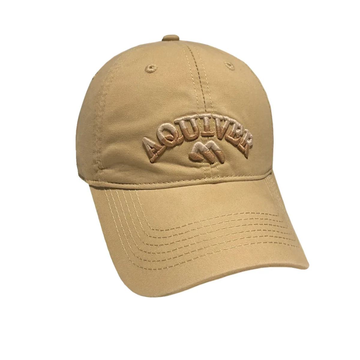 Бейсболка универсальная Корейская версия с трехмерной надписью AQU хлопок для