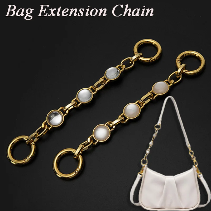

Decoration Chain Mobile Phone Chain Short Bag Extension Chain Handbag Handle Keychain Rhinestone Beads Bag Accessories