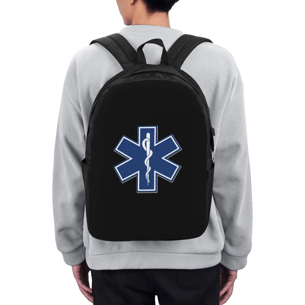 Фото Рюкзак EMT Star Of Life для экстренной медицинской помощи, дорожная сумка для ноутбука, школьная сумка для студентов колледжа, сумка через плечо для ноутбука №2