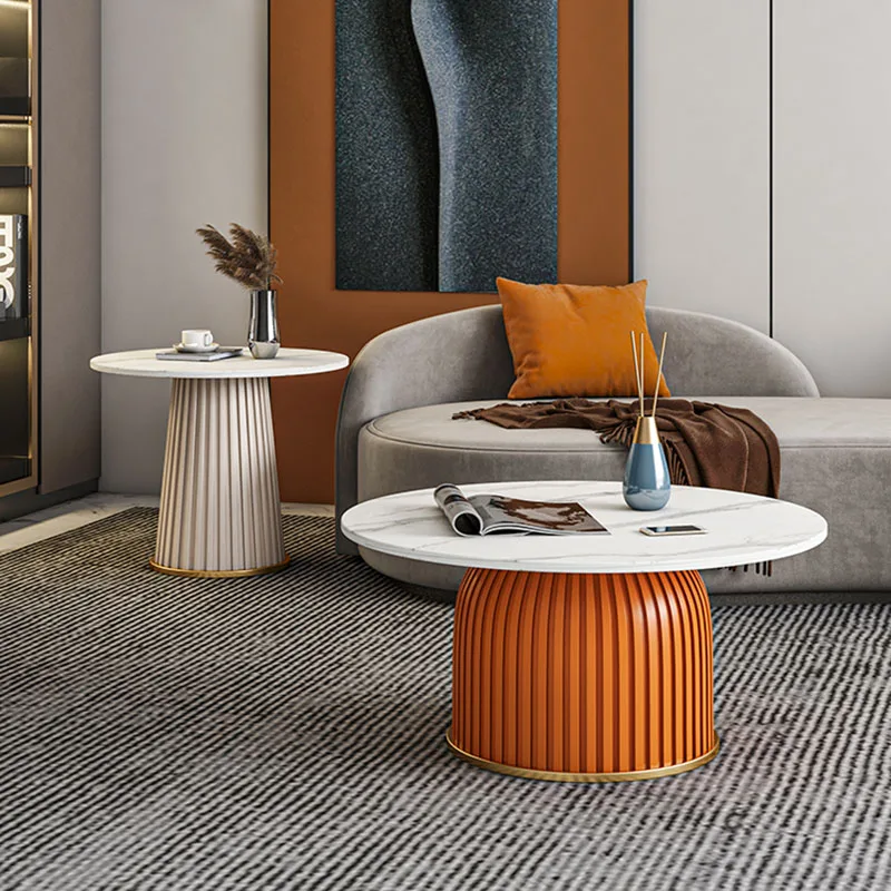 

Modern Center Coffee Table Round Marble Nordic Floor Balcony Table Cafe Hall Bar Bistro Mesa Centro Salon Home Furniture WSW35XP