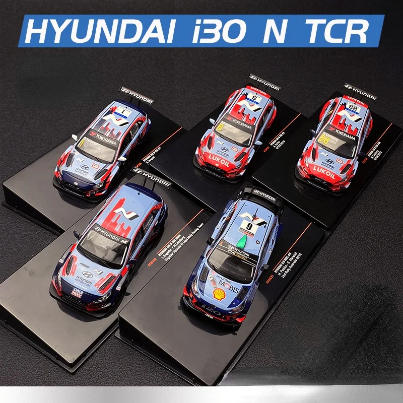 

1/43 scale alloy die-casting car model IXO Hyundai i30 N TCR 2019 i20 2018 high-end collection decoration gift