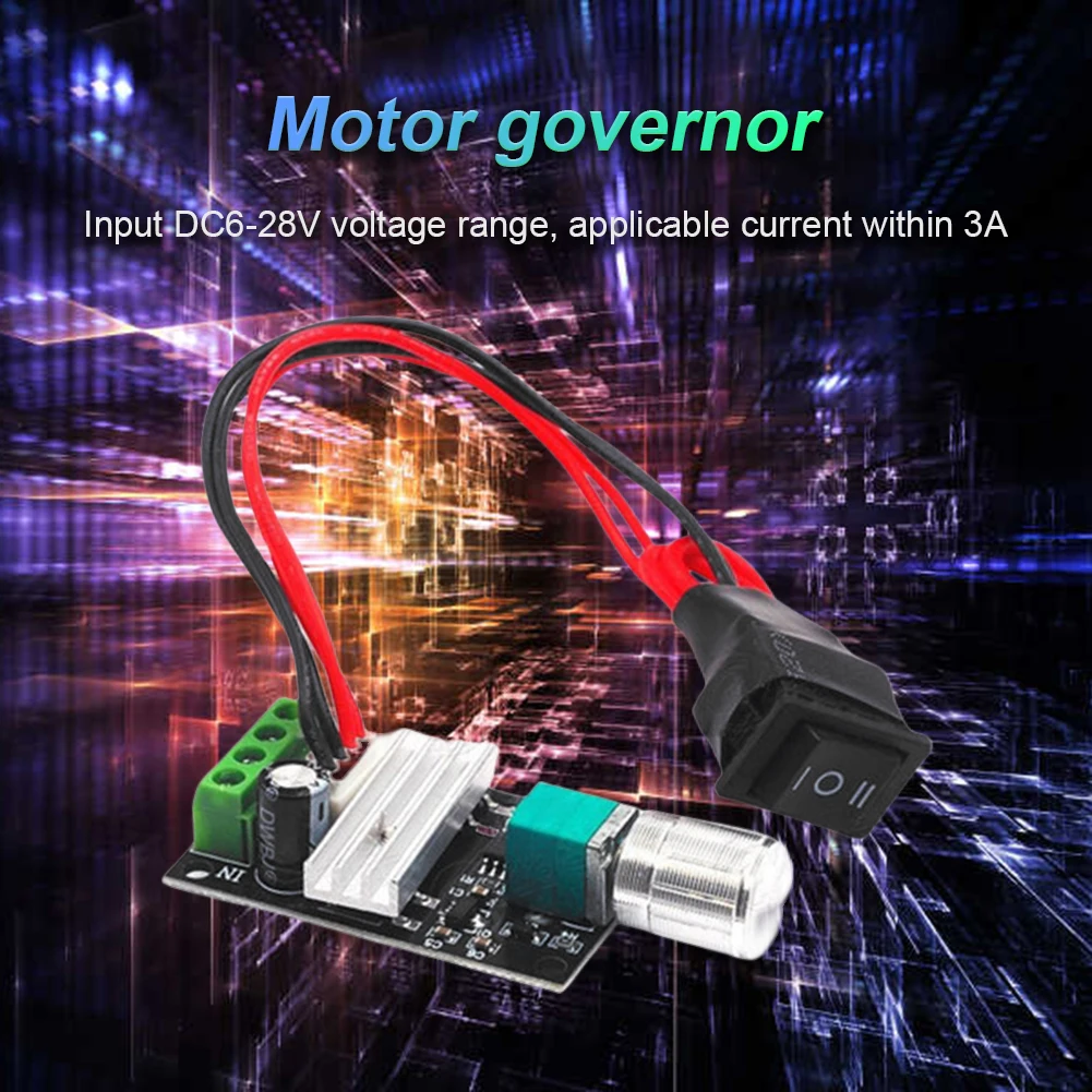 Модуль контроллера скорости двигателя 6 в 12 В 24 28 модуль привода регулятора