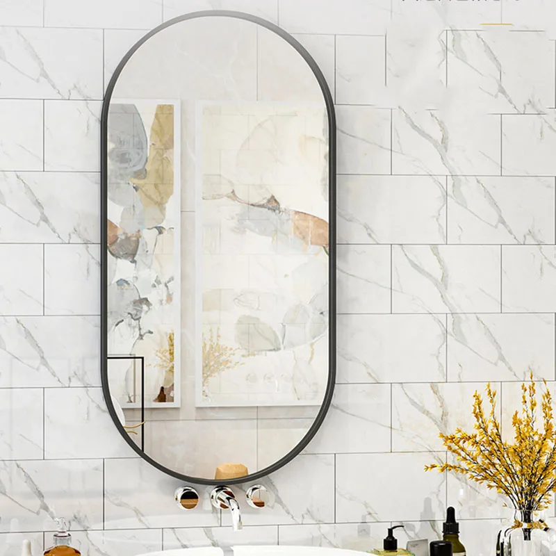 

Nordic Wall Mirror Makeup Glass Aesthetic Large Decorative Mirror Bathroom Cosmetic Espelhos Decorativos House Accessories
