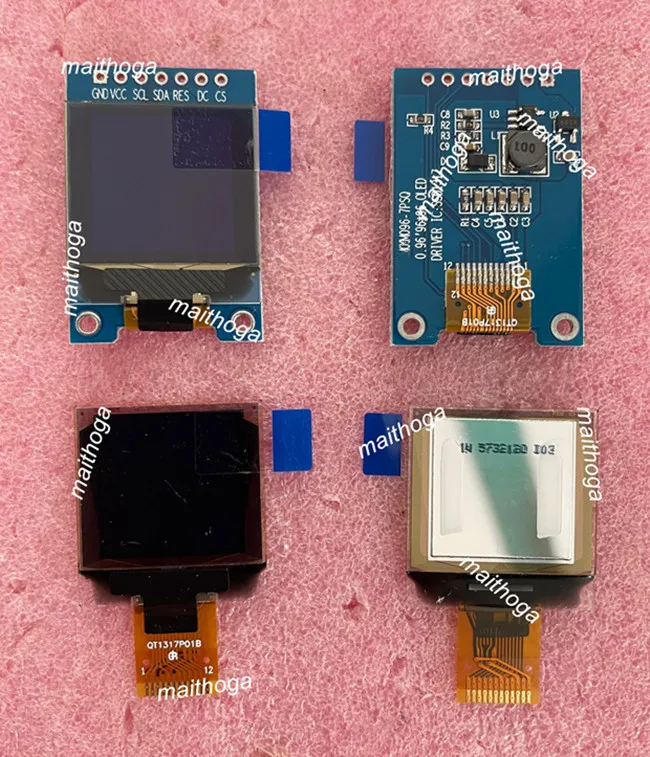IPS 0 96 дюймов 7PIN/12PIN SPI белый OLED экран (плата/без платы) SSD1317 Привод IC 96*96 | Электронные
