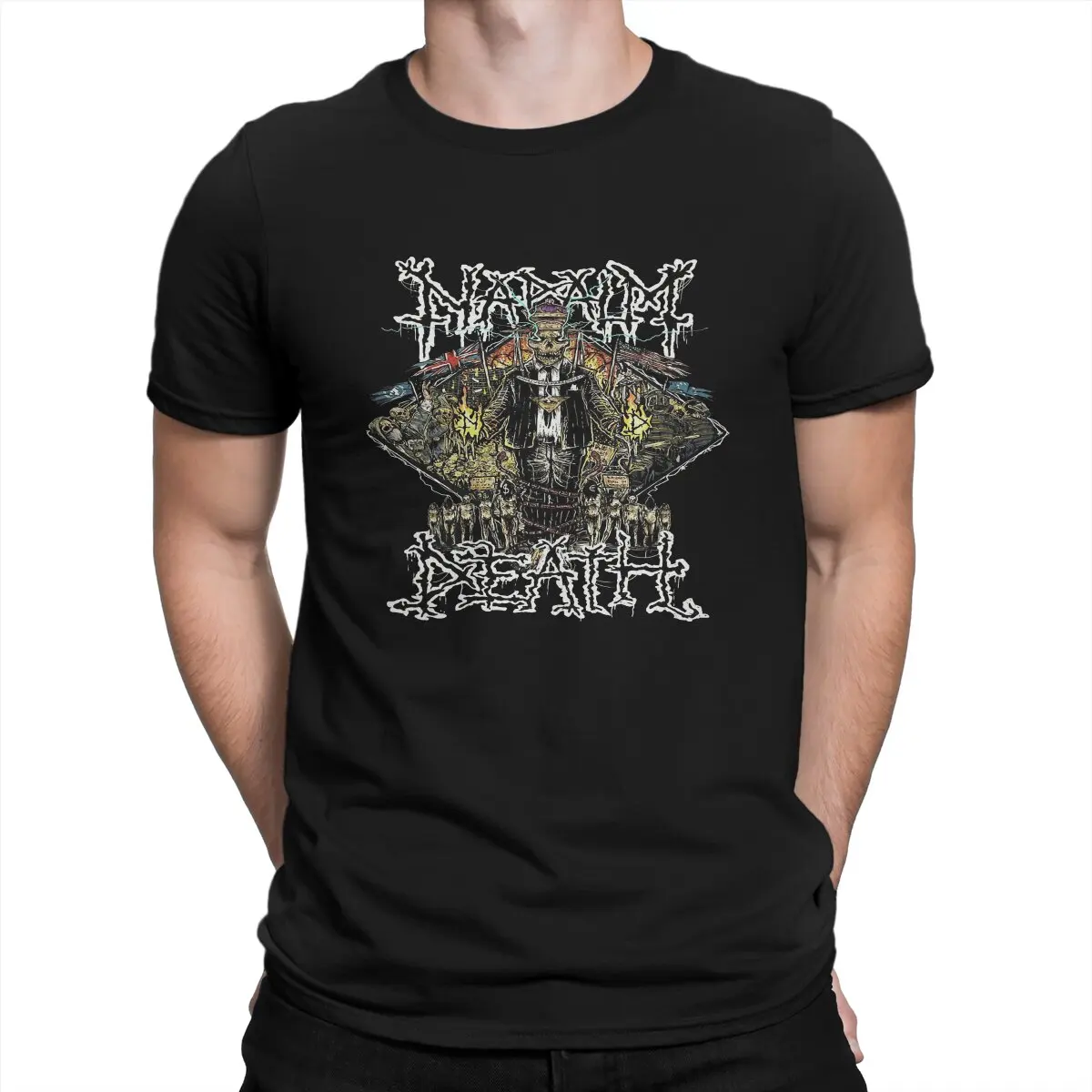 

B-Bolt Throwers Newest TShirt for Men Napalm Death Band Round Neck Pure Cotton T Shirt Hip Hop Gift Clothes OutdoorWear