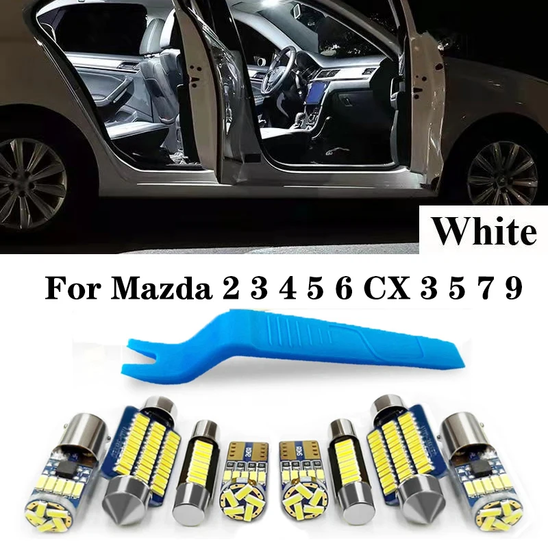 

Car Interior LED Lights Canbus For Mazda 2 3 BK BL BM 5 6 GG GH GJ GL 2004 2006 2007 2008 2010 2014 2015 2016 2020 Accessories