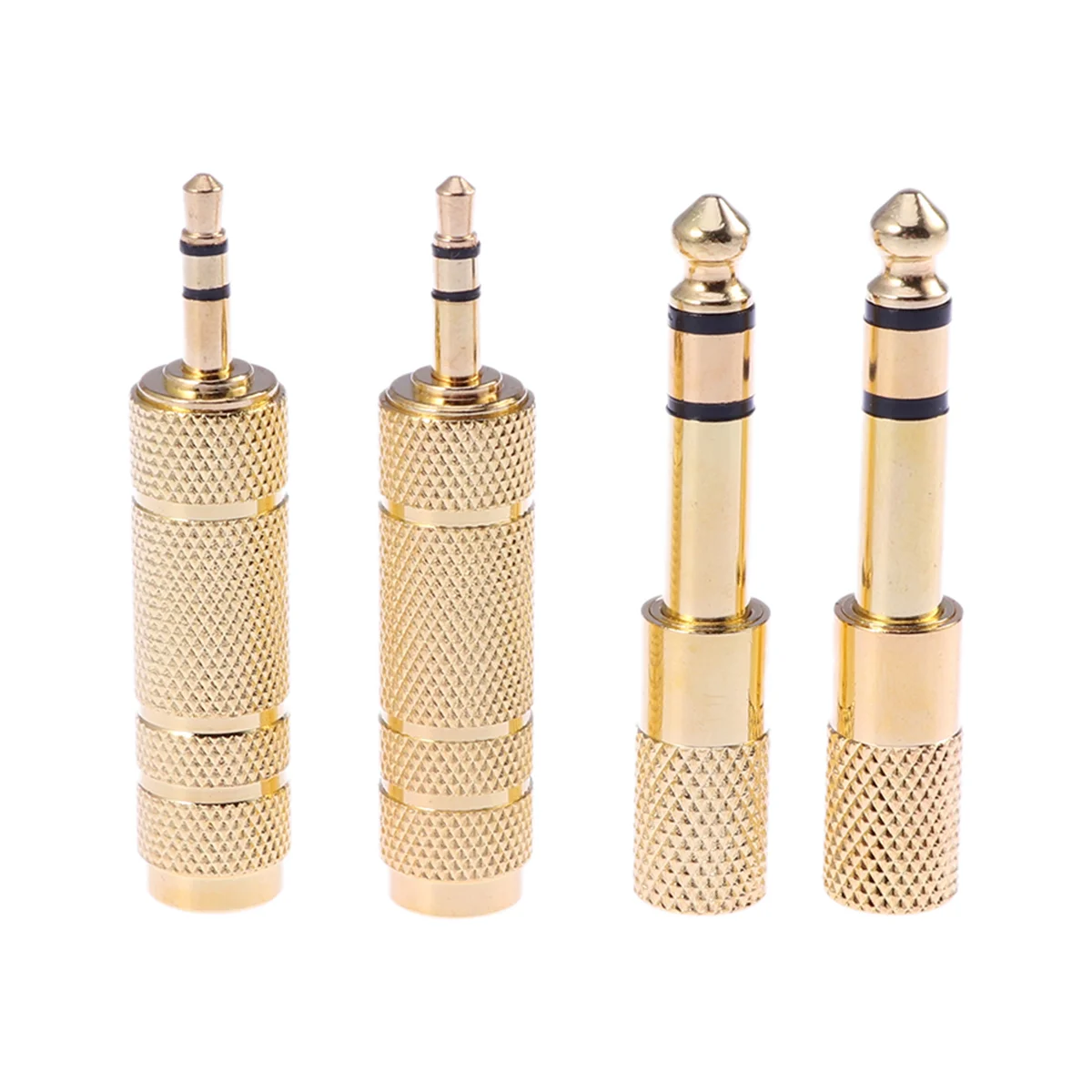

4 Pcs 6.5mm Male to 3.5mm Female Stereo Audio Adapter Gold Plated Headphone Jack Plug Converter for Headphone Audio Earphone