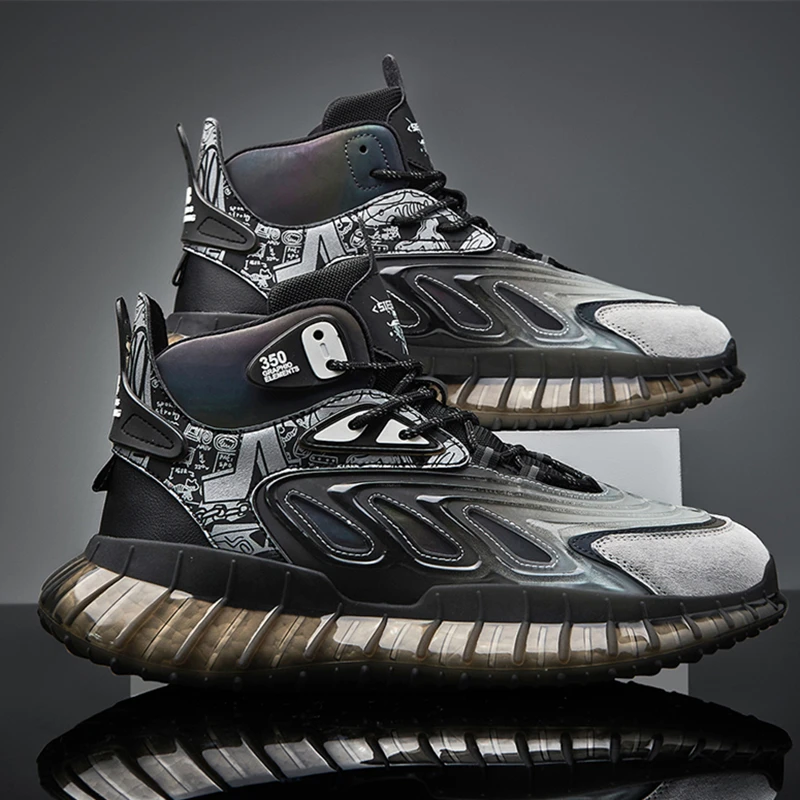 New Arrival Classics Style Men Sneakes Cow Split Mesh Luminous Running Sports Shoes Lace Up Outdoor Jogging Shoes Free Shipping