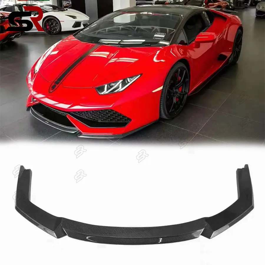 Для Lamborghini Huracan LP580 LP610 V-передний бампер из углеродного волокна передний
