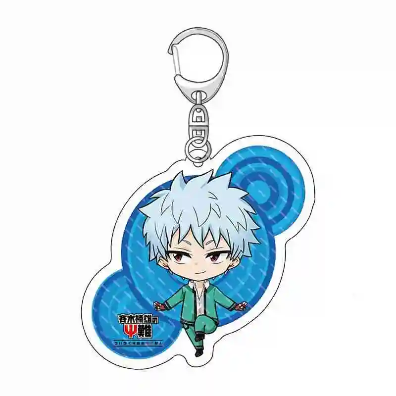Hot Anime The Disastrous Life of Saiki K Acrylic Keychain Model Figure Cosplay Plate Holder Topper Desk Decor Gift