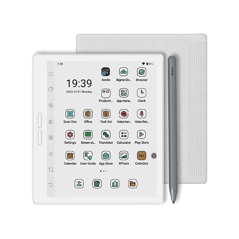 Фото Электронная книга Bigme B751C S Color E-ink, 7-дюймовый экран с 36-уровневой подсветкой для защиты глаз, 4+64 ГБ, Android 14, с эффектом бумаги №1