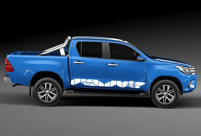 

Sport Sticker Decal Side Door Stripes Compatible with Hilux